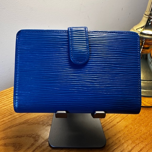 Louis Vuitton Handbags - Louis Vuitton Electric Blue Epi Leather Medium Sized Kisslock Wallet